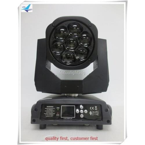 12 pieces/lot led zoom washer moving heads light rgbw 4in1 sharp beam moving head led bee eye 7x15