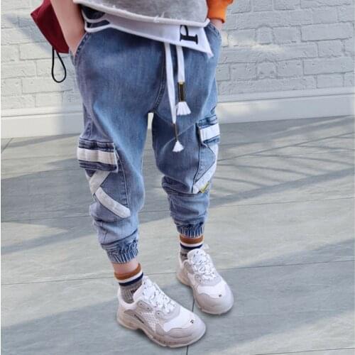 2020 Baby Boys Pants Kids High Quality Cotton Trousers Children Pencil Leggings Spring Autumn Boy Harem Casual Jeans
