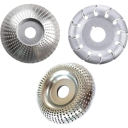 3 Pcs Angle Grinder Wood Grinding Wheel Wood Polishing Shaping Disc Wood Cutting Grinding Wheel