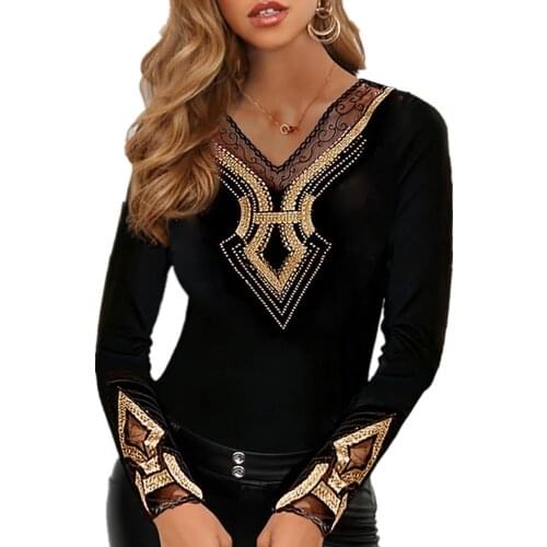 Abninigee Black Blouses