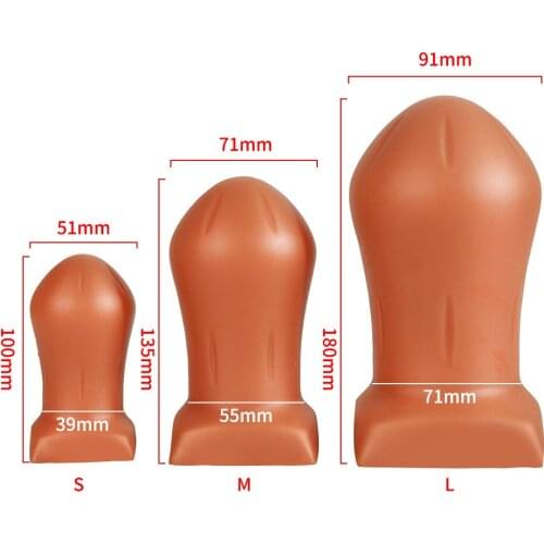 Dragon Egg Huge Anal Plug Soft Super Thick Dildo Couples G-spot Masturbation SM Anal Toys for Gay Men Anal Beads Sex Toys