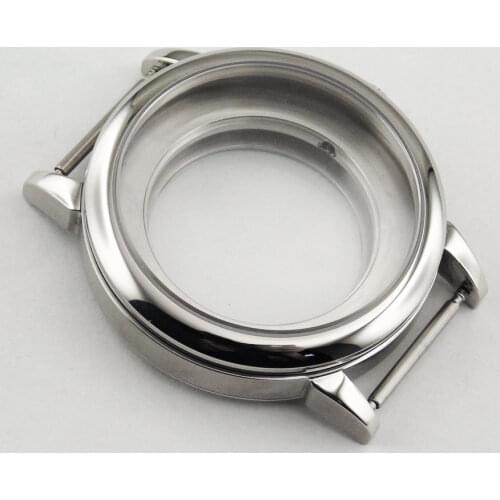 40mm Watch SS Case Artificial Synthesis Sapphire Glass Fit ETA 2836,DG2813/3804,Miyota 82 Movement