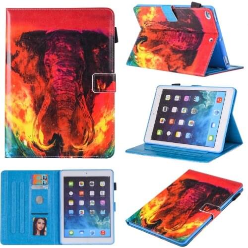 For iPad 5 Air 1 Case Magnetic Leather PU Stand Filp Wallet Case Cover For iPad Air 1 Protective Tablet Case/Card Slot Holder