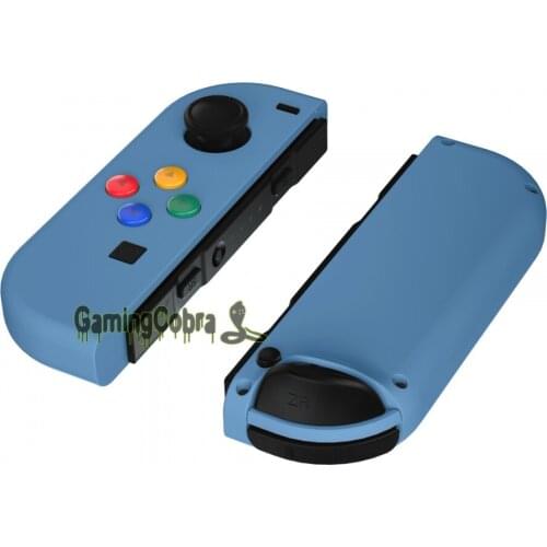 Airforce Blue Soft Touch Controller Housing Shell Case With Colorful Buttons Repair Parts for NS Switch Joy-Con