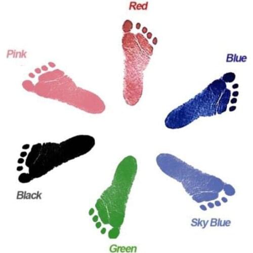 Baby Hand And Foot Printing Table Disposable Non-toxic Baby Hand And Foot Baby Souvenir Set Toy