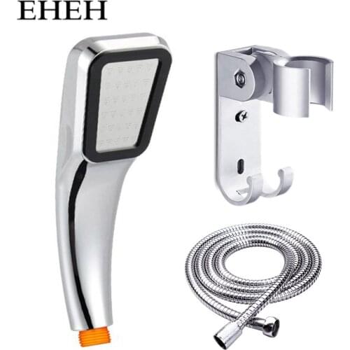 EHEH New 300 Holes Shower Head Set With Holder And Hose Chrome Plating Rainfall High Pressure Water Saving Showerhead
