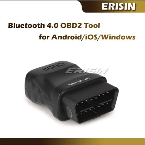 Erisin ES357 TORQUE Bluetooth 4.0 Car diagnostic OBD2 Scanner code reader V1.5 OBD2 Car Doctor for Android iOS Windows system