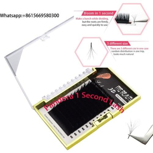 I-E104 NEW 1SEC Pandora Lash 5D False Eyelash Japan Faux Mink Individual Eyelash Extension