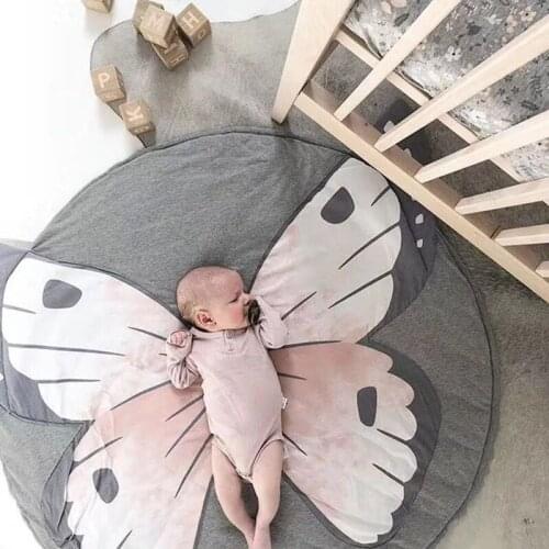 Newborn Play Mat Toys Baby Cartoon Animal Mat Infant Crawling Pad Round Carpet Kids Children Room Nursery Decor For Play