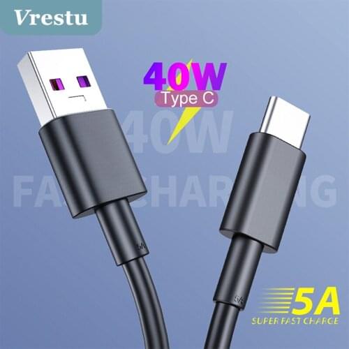 USB Type C Cable Quick Charge Fast Charging for Xiaomi Samsung Huawei P40 USBC Data Wire Cord Phone Charger Cable USBC Tipo Cord