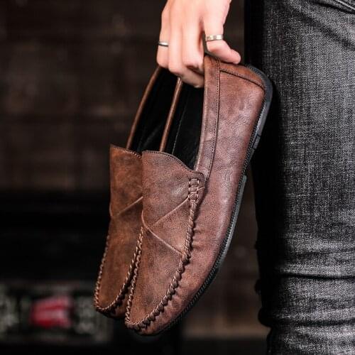 2021 Summer Men Casual Shoes Leather Sneakers Breathable Tenis Masculino Light Footwear Slips On Male shoe Adulto Zapatos Hombre