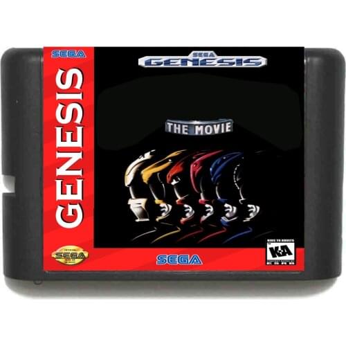 MMPR The Movie NTSC-USA 16 bit MD Game Card For Sega Mega Drive For Genesis