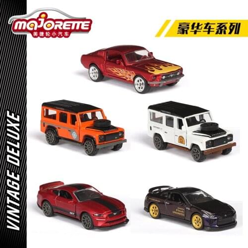 1/64 Majorette Simulation Alloy Car Model Land Rover Ford Mustang Nissan GT Luxury Car Toy
