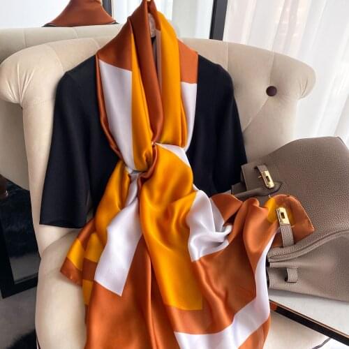 Fashionable Elegant Polyester Shawl Spring Autumn Simple Versatile Travel Holiday Beach Sunscreen Soft Thin Scarf 180cm*90cm