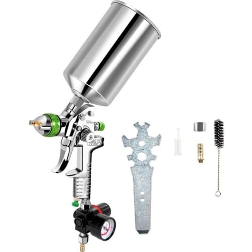 2.5Mm HVLP Gravity Feed SPRAY Tool Kit W/Regulator Auto Paint Metal Flake