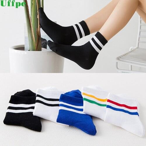 5 pairs/lot Women Men Socks Cotton japan korean style harajuku socks Casual striped short boot socks meias calcetines kawaii