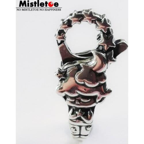 Mistletoe 925 Sterling Silver Star Clasp Lock European Jewelry