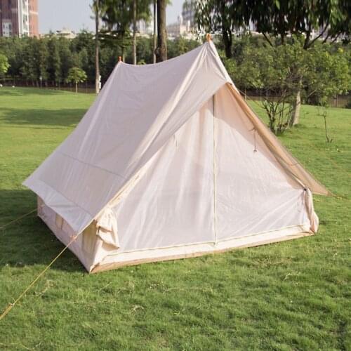 Outdoor Luxury Nordic Retro Hut Camp Light Cotton Technology Lightweight Tent/Aluminum Pole Indian 4-5Persons Family Tent