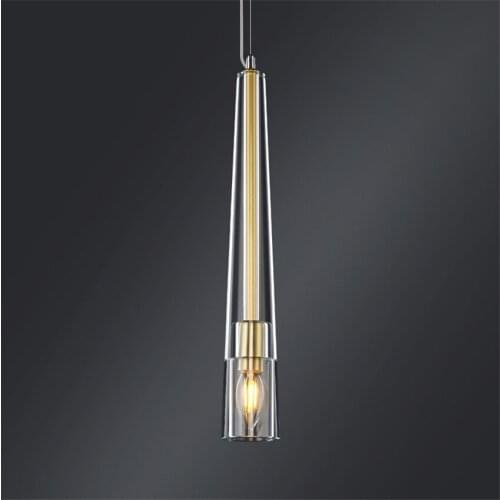 Nordic Luxury K9 Crystal Pendant Lights Modern Living Room All Copper Bedroom Bar Hanging Lamps Single-headed Bedside Fixtures