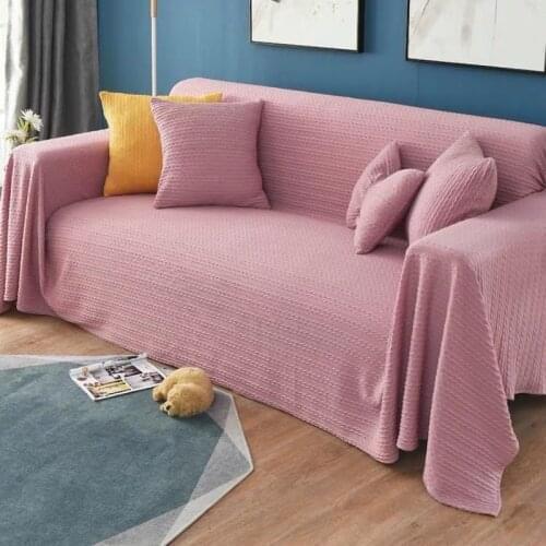 Pink Sofa Cover for Living Room Green Yellow Blue Sofa Towel Luxury Blanket Couch Universal Sofa Throw Blankets Home Decor