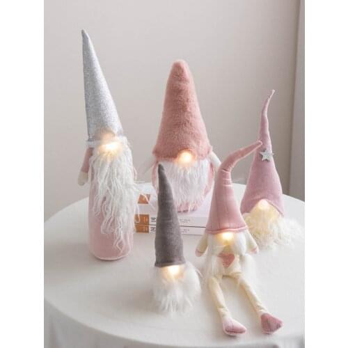 Santa Claus Doll Dwarf Doll Nordic Elf Desktop Decoration Holiday Gift Girl Heart Decoration Christmas Gift Ornament