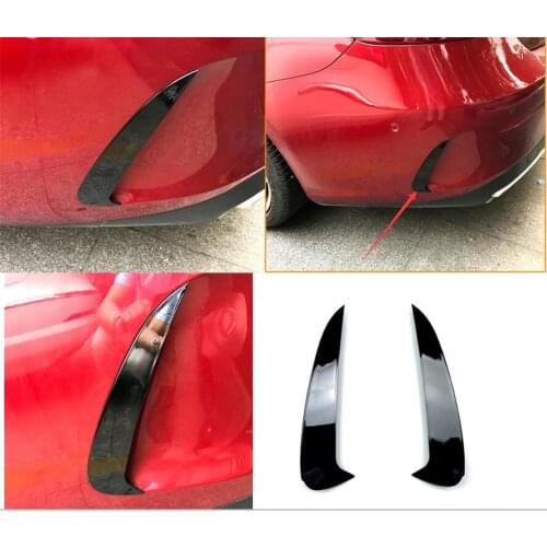 Car Styling Rear Bumper Spoiler Both Side Canard Decoration Cover Trim 2017- For Mercedes Benz C238 2-Door E Class C238