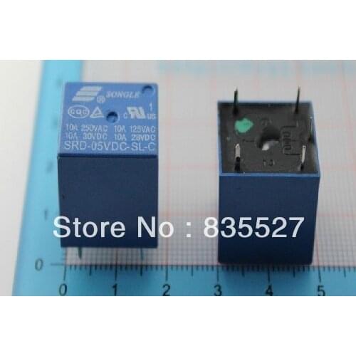 10PCS/LOT SRD-5VDC-SL-C Songle relay T73-5V new original authentic five-leg