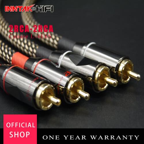 2Pcs/Pair HIFI CANARE Professional Audio Grade audio Cable RCA to RCA Analog signal output audio cable For Amplifier DAC NO1051