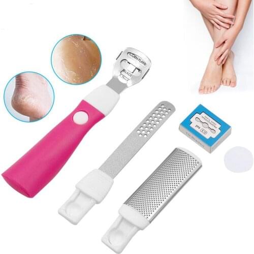 3 In 1 Multifunctional Stainless Steel Pedicure Knife Toe Nail Razor Feet Pedicure Knife Foot Care Nail Tool Exfoliating Scraper