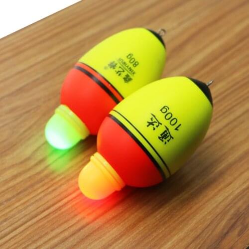 5Pcs Double Optical Interchange Night Led Electronic Luminous Sea Fishing Float Long Shot Drift Rod Stopper Floats Light Pesca