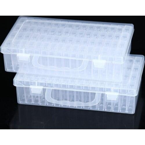 64 Grid Transparent Diamond Painting Storage Box DIY Handmade BeadedGlass Rice Bead Nail Drill Accessories Storage Box Wholesale