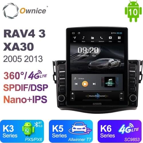 Android 10.0 Ownice Autoradio 2 Din for Toyota RAV4 3 XA30 2005 2013 Car Radio Auto GPS Navigation Multimedia DSP