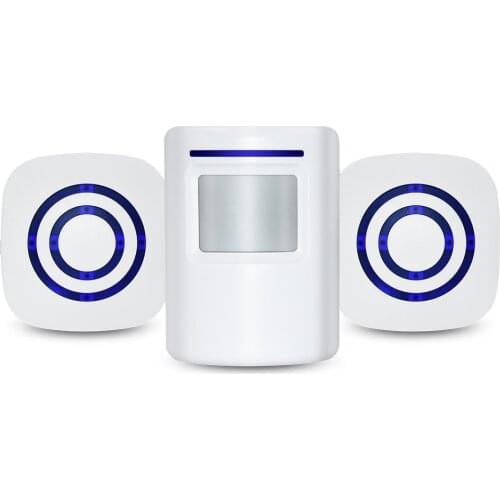 Wireless Doorbell PIR Infrared Sensor Motion Detector Home Anti-theft Secure Welcome Entry Induction Door Bell EU/US Plug