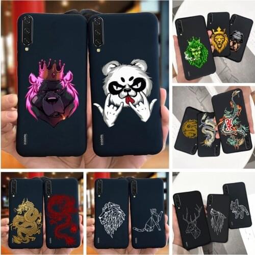 Cool Pattern Case For Xiaomi Mi 9 Lite Phone Case Mi9 Mi 9 SE Cover Black Silicon Soft Funda For Xiaomi Mi 9 Mi9 Lite SE Coque