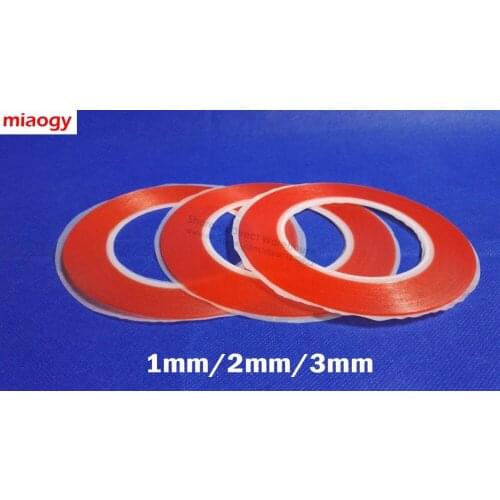Miaogy Mix size 1mm/2mm/3mm Double Sided Tape Sticky Red for Mobile Phone LCD Pannel Display Screen Repair Housing free shipping