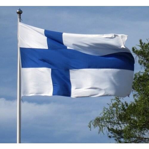 Finland Flag Polyester Finnish National Banner Indoor Outdoor Festival Home Decoration Tool Polyester Flying Flag Drop Shipping