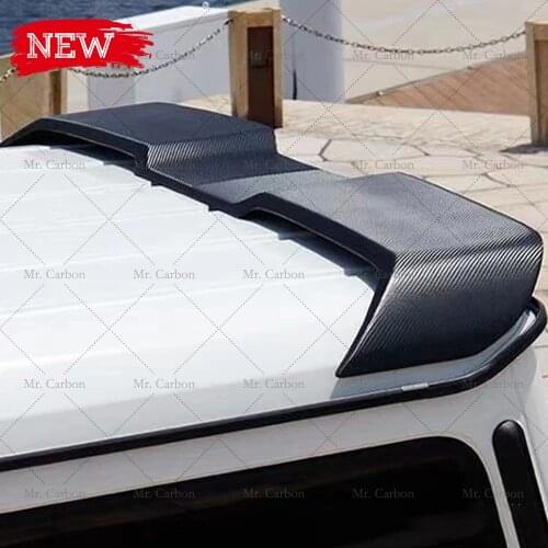 CARBON ROOF LIP TRIM FOR BENZ G-CLASS W464 W463 G63 G350 G500 G55 BRS STYLE CARBON FIBER GT SPOILER TRIM FOR W463 W463 ROOF WING