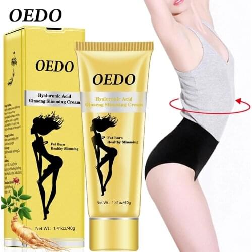 2021 Hyaluronic Acid Ginseng Slimming Cream Reduce Cellulite Lose Weight Burning Fat Health Care Cream Body Skin Whitening Cream