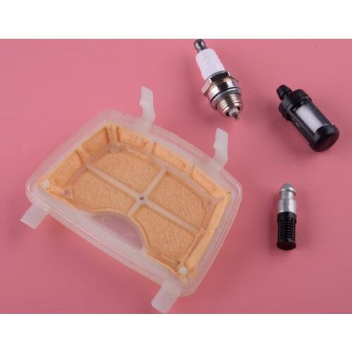 4pcs Air Fuel Oil Filters Spark Plug Service Kit Fit For Stihl MS171 MS181 MS211 Chainsaws Replacement