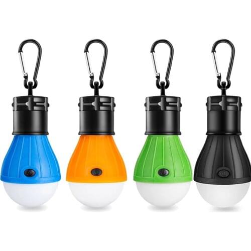 4 Colors Outdoor Hanging Tent Lamp Emergency Mini LED Bulb Light Camping Lantern for Mountaineering Activities Hiking Lights