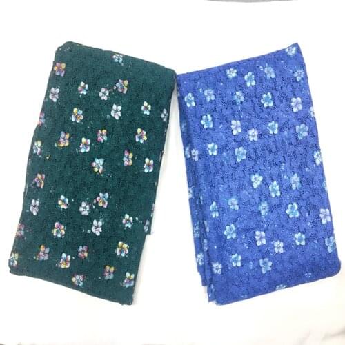 New Style Africa Lace Fabric 2021 High Quality Lace Water Soluble Embroidered Fashion Soft Lace Fabric 5 Yards