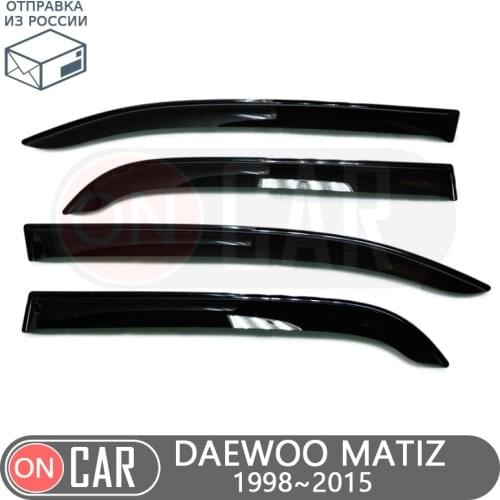 Window deflector for Daewoo Matiz 1997-2018 car window deflector wind guard vent sun rain visor cover car styling decor