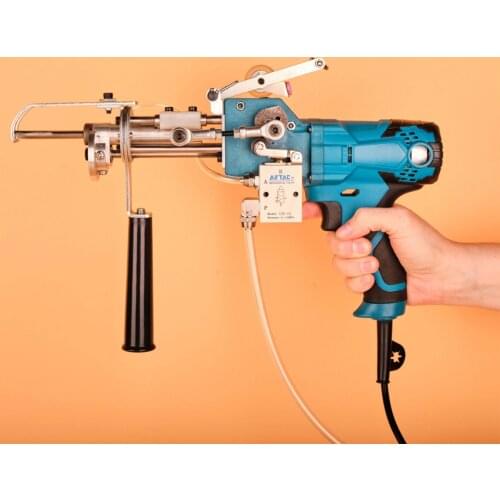 Pneumatic Rug Tufting Gun ​Electric Rug Tufting Machine Cut Pile & Loop Pile Both Uses Pile Height 25-60mm Adjustable 100-240V
