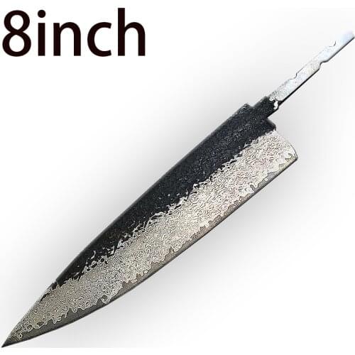 Chef knife blank diy blade damascus steel knife making tools half done blade outdoor knife blank