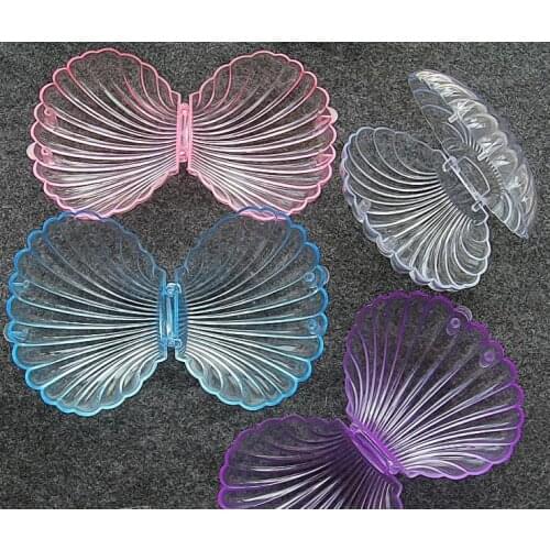Clear Plastic Shell CandyBoxes Beach Theme Wedding Birthday Party favors Box DIY beaded container Christmas Decor gift wrap case