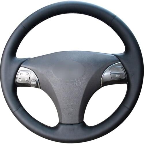Hand-stitched Black Artificial Leather Car Steering Wheel Cover for Lexus ES240 ES250 ES300 ES350 2007-2012 GS350 GS450h GS460