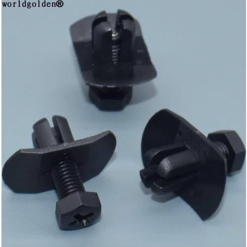 Worldgolden 100pcs auto clip Push-Type Retainer for Nissan#63844-D0100,GM#8942211500,Isuzu#94221-150