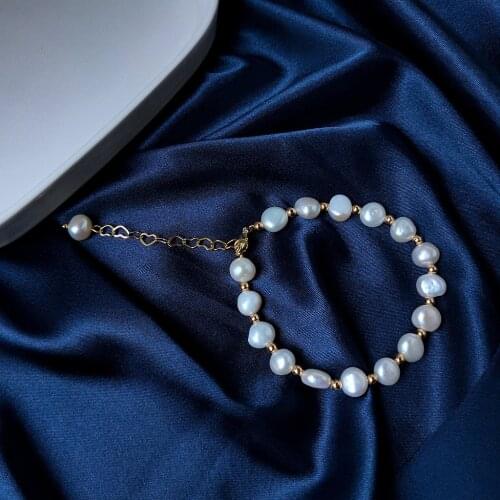 Hot Sell Natural Freshwater Pearl 14K Gold Filled Ladies Bracelet Promotion Jewelry For Women Birthday Gift New Arrival