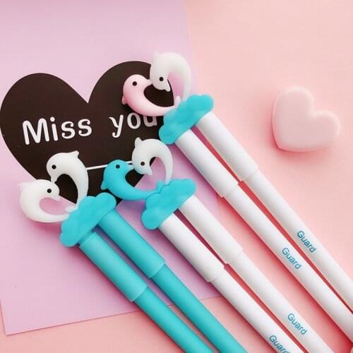 12 pairs student creative products gel pen full needle tube 0.5mm copy cartoon Xueba water pen wholesale