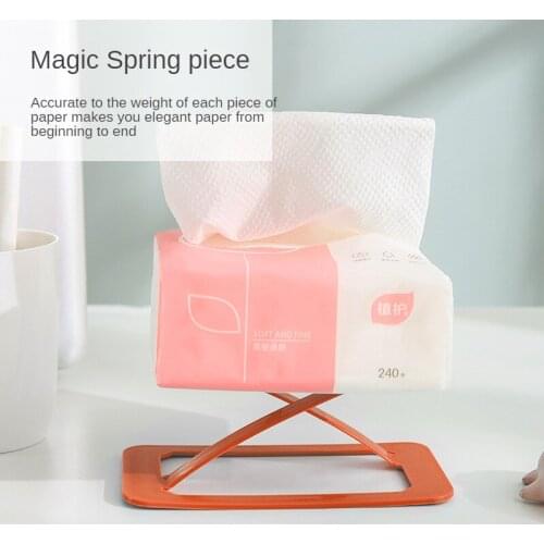 2pcs Tissue Box Bottom Elasticizer Lift Paper Elastic Tissue Box Bottom Support Paper Holder Spring Piece Paper Extraction Aids